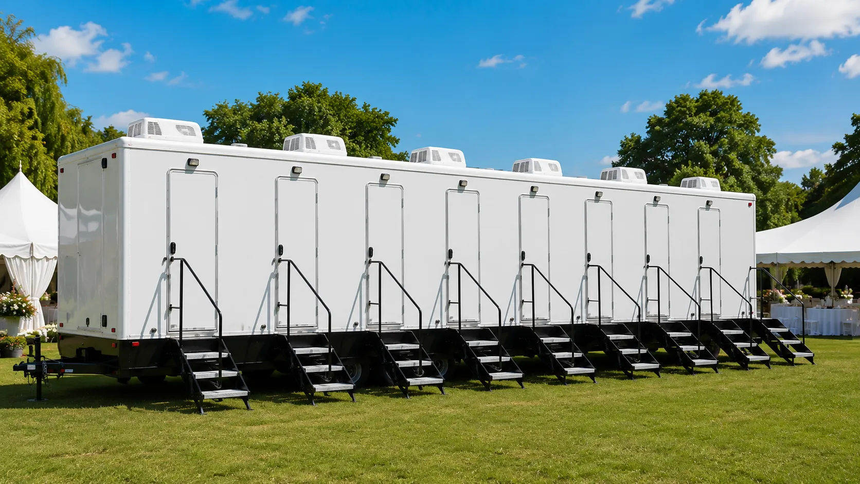 8 Stall Restroom Trailer in South Bend, IN